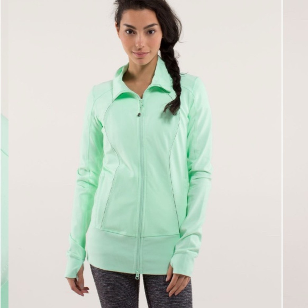Lululemon Mint Green Zip-Up Jacket
